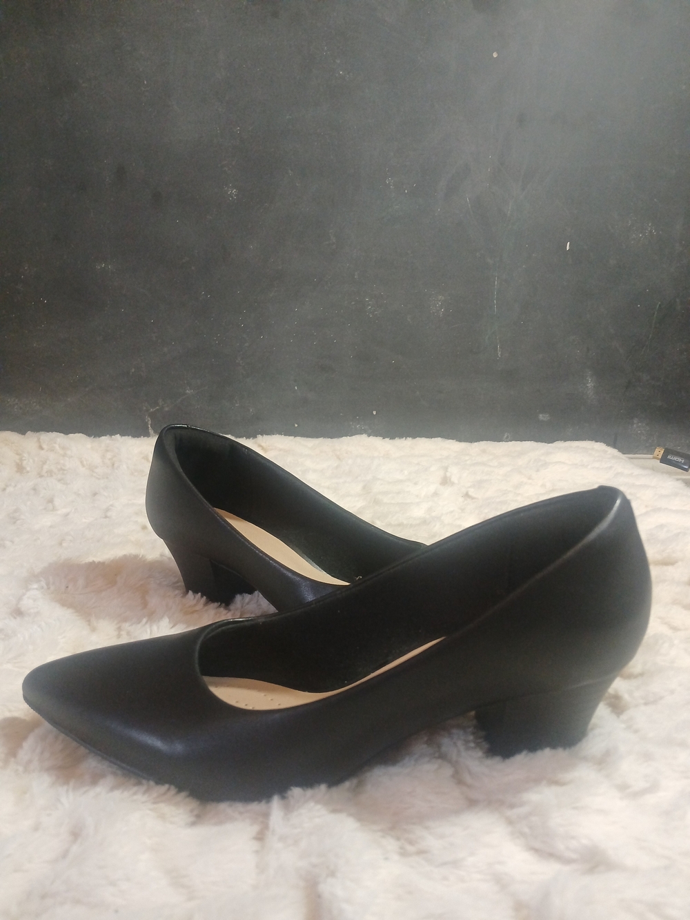 Clarks Collection Teresa Step Black Leather Dress Pumps A515548 Size 8 M - Picture 5 of 9